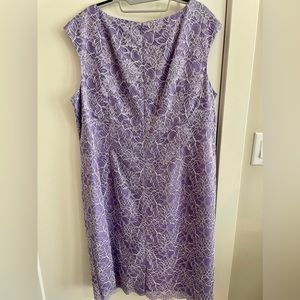Calvin Klein Lavender Lace Sleeveless Dress